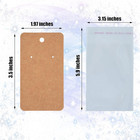 Earring Display Cards With 100pcs Earring Holder Cards  100 Pairs Clear Earring