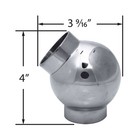 Outwater 2  Dia X 4  H Stainless Steel 135   Ball Fitting 2  Bar Rail