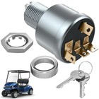Golf Cart Ignition Switch With 2 Standard Keys  Fits 1981-up Ezgo Txt  