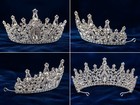 Ice Queen Crystal Tiara Bridal Crown Birthday Wedding Gift Diadem White Clear 