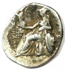 Thrace Lysimachus Alexander Ar Drachm Lysimachos Coin 294-287 Bc - Fine   Vf