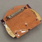 William Shakespeare Postage Stamp Brooch Mixed Media 1964 Literary Artisan Pin