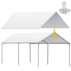 Heavy Duty 12x20 Ft Waterproof Carport Canopy Tent - Car Shelter Cover   50 Bung