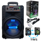 3000w Portable Bluetooth Speaker Sub Woofer Heavy Bass Sound System Party   Mic