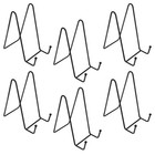 6 Pcs Decorative Plate Holders Ornament Display Stand Iron Easel