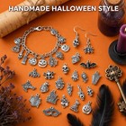100 Pcs Halloween Charms Metal Pendants For Jewelry Making Earrings Bracelets