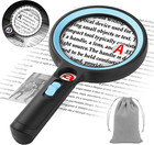 Large 20x 13x 5x Magnifying Glass With Light Handheld Magnifying Glass 30 Led 