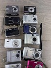 Lot 14 Digital Point Shoot Cameras Sony Kodak Samsung Fuji Parts Repair Untested