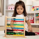 Abacus - Classic Wooden Educational Counting Toy With 100 Beads