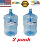 Large Reusable 5 Gallon Water Bottle Jug Container Bpa Free Home Office  2 Pack 