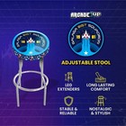 Arcade1up 1981 Galaga Adjustable Arcade Stool Powder Coated