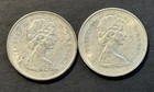 1968 Canada 50  Silver Caribou Quarters 25c - Lot Of 2