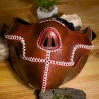 Leather Mask protection Mask For Paintball Or Strikeball Or Motorcycle  Handmade