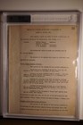 Thomas Edison Signed Autographed Beckett Bas Slabbed 1920 Meeting Minutes