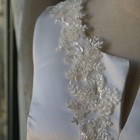 6cm 2yards Ivory White Luxury Beaded Embroidery Flower Lace Appliques For Wed   