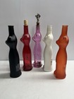 Riesling Happy Cat Orange Black White Pink Red Figural Glass Empty Bottles