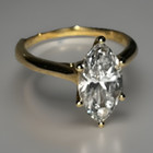 Jared 18k Yellow Gold 2ct Tw Lab Created Diamond Marquise Solitaire Ring 4 5