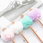 30pcs Crown Hair Ball Pen Spot 1 Creative Stationery Gift Metal Ball Pen