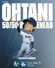 50-50 Club Shohei Ohtani 2025 La Dodgers Sga Sliding Bobblehead