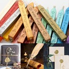6x 12x Sealing Wax Sticks Melting Candle W  Wicks Wax Stamp Seals Wedding Letter