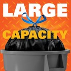 Hefty Strong Multipurpose Large Trash Bags 30 Gallon  74 Count Dispose Garbage  