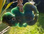 One Of Kind Nz Pounamu Greenstone Nephrite Jade Engraved M  ori Hei Tiki