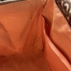 1960   s-1970   s Vintage Knitting Yarn Bag Seligman  Barkcloth  Folding Wood Frame