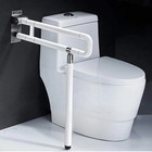 Foldable Toilet Grab Bar 304 Stainless Steel Shower Handrails Anti Slip Bathr   
