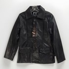 Vtg 73 Mens S Jacket Black Faux Leather Emporio Roma Milano Italy Worldwide 