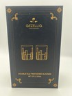 Gezellig Double Old Fashioned Glasses Set Of 2  Heavy Glass 12 5 Oz New W box