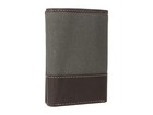 Timberland Men s Baseline Canvas And Genuine Leather Trifold Wallet