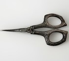 Rare Antique Sterling Silver Embroidery Sewing Scissors Ornate 4    - Germany