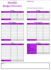 Personal Monthly Budget Plan  Pdf   Spreadsheet   Both  Read Description 