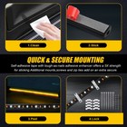 2x 70  Running Board Led Light Drl Side Step Strip Bar Amber White Turn Signal M