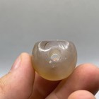Wonderful Natural Old Agate Intaglio Stone Seal Stamp Old Bead