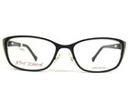 Betsey Johnson Eyeglasses Frames Starlet Blk Black Brown Cheetah Print 52-18-135