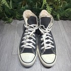 Vintage Converse All Star Black Hight Top Chuck Taylor Made In Usa  Size Us 9 5