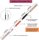 Calligraphy Pen Set fountain Pens With 8 Different Replaceable Nibs With 60 Ink 