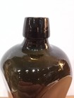Antique Dark Green Square Glass Utility Bottle 11 In 32 Oz Pre-1900