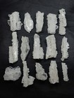 315 Gm Of Extremely Attractive   Etched Type Faden Quartz Crystals Lot - 15 Pcs 