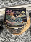 Vintage Chinoiserie By Daher Decorative Tin Made In England 6x4x4 5 
