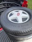 Vintage Little Tikes Goodyear Racing Tire Toy Box Chest 20x20x20    Made In Usa