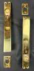 Brass French Door   Double Door Mortised Recessed Top   Bottom Bolts   Locks