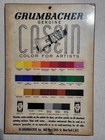 Vintage Grumbacher Casein Artist Tube Paint Color Sample Wood Display Sign Rare