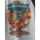 1985 Vtg Triumph Invasion Tour Band Concert T Shirt White L Signal Thunder