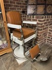 Very Nice Antique vintage Koken Barber Chair - Gorgeous Leather 