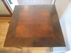 Vintage Book-match Veneer   Other Woods Inlaid Symbols Folding Card Games Table
