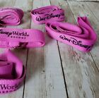 Walt Disney World Resort Pink Colored Lanyards Pin Trading Lot 7pcs 