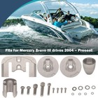 For Mercruiser Bravo 3 Iii Drives Sterndrives 2004  Complete Aluminum Anode Kit