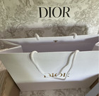 New Dior Couture Gift Box W White Ribbon13x9 5x5 gift Bag card rev Parcel Box